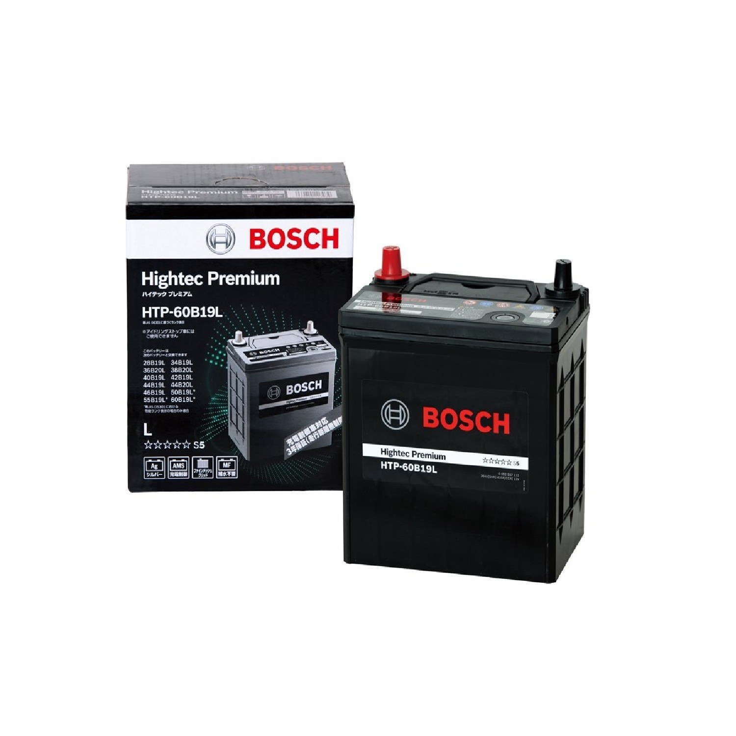 BOSCHハイテックプレミアム 国産バッテリー HTP-60B19L