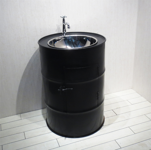 株式会社 インクコーポレーション ドラム缶 黒・ブラック 【SMP-8】