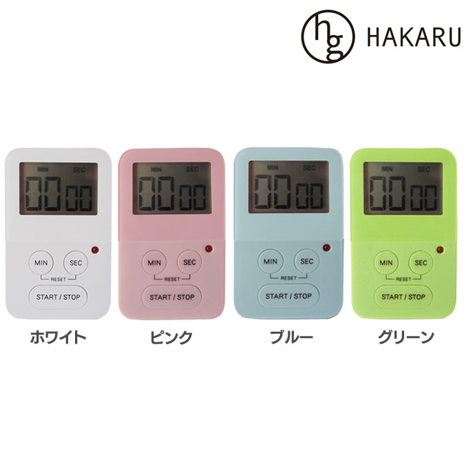 HAKARU キッチンタイマー KT-3007-WH