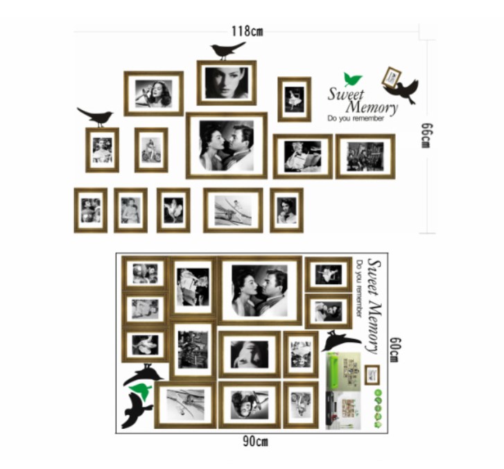 ウォールステッカー メモリーフレーム WS-AY856