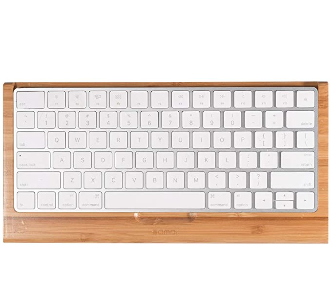 SAMDI キーボードスタンド 自然キーボードトレイ 竹キーボードホルダー Apple IMac用