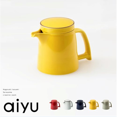 aiyu (アイユー) e-シリーズ e-ポット 茶こし付 450cc 全5色