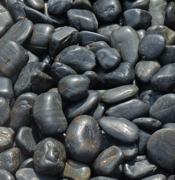 黒磨き玉砂利 墓 砂利 直径約3~5cm 10kg