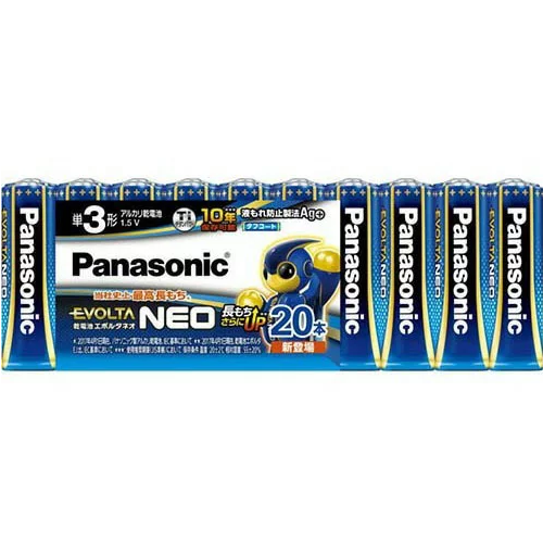 パナソニック Panasonic エボルタNEO 単3アルカリ乾電池 20本パック LR6NJ/20SW