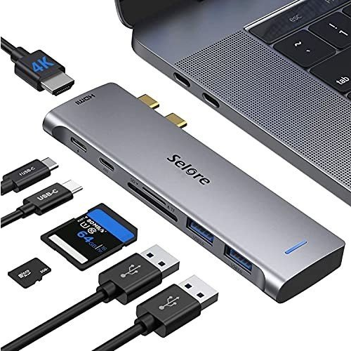 Selore 7in2 USB C ハブ MacBook Pro/Air専用