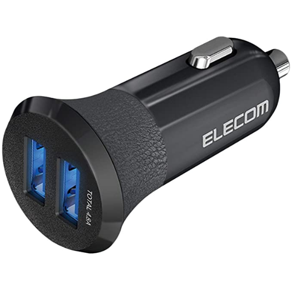 エレコム ELECOM カーチャージャー EC-DC03BK