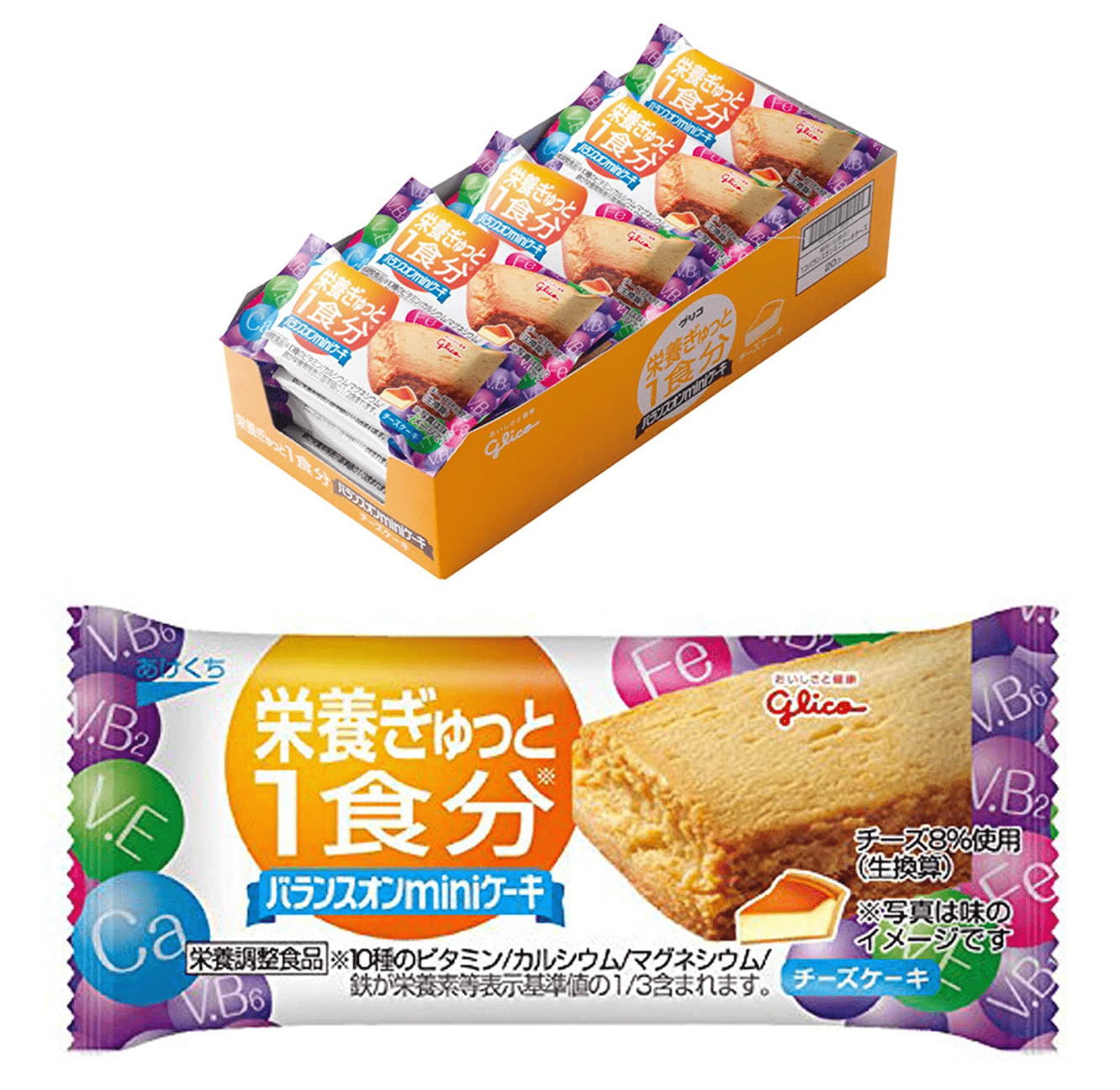 江崎グリコ バランスオンminiケーキ チーズケーキ 20個