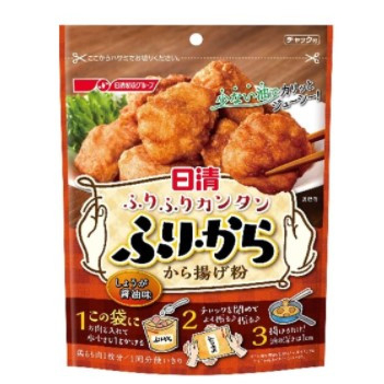 日清 ふりふりカンタン から揚げ粉 ふり・から しょうが醤油味 4902110250633