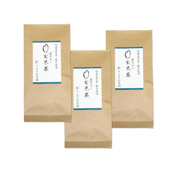 てらさわ茶舗 抹茶入り玄米茶 200g×3袋