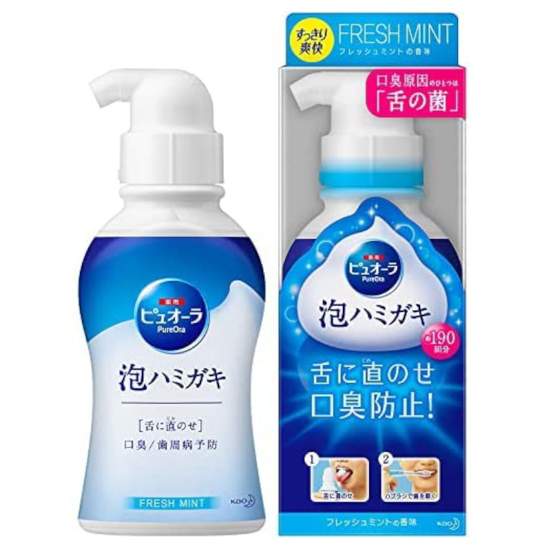 花王 薬用ピュオーラ 泡で出てくるハミガキ フレッシュミント