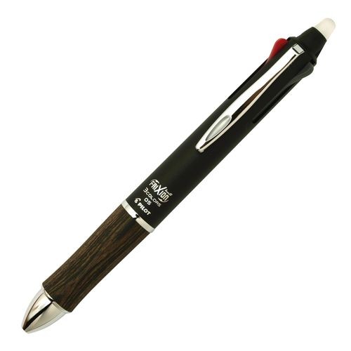 パイロット 消せる3色ボールペン フリクションボール3 ウッド 0.5 LKFB-2SEF-DBN