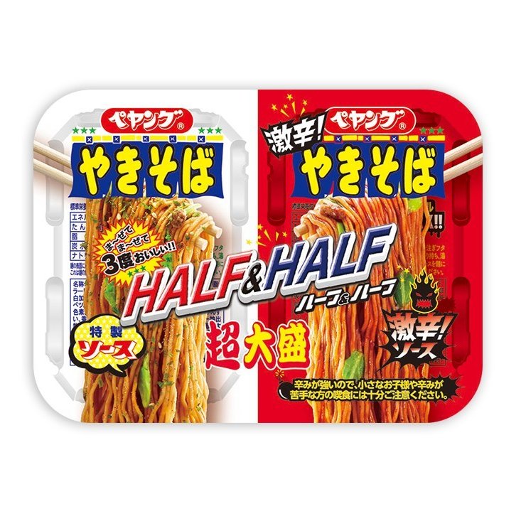 まるか食品 ペヤング超大盛やきそば ハーフ&ハーフ激辛 535131634