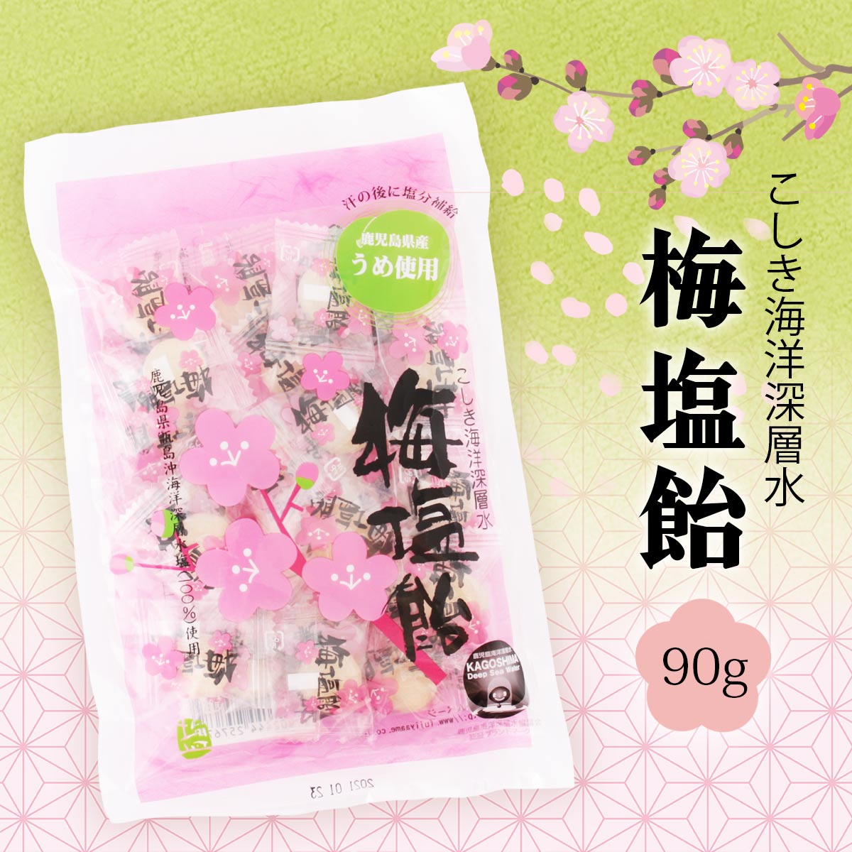 冨士屋製菓 鹿児島梅塩飴 90g