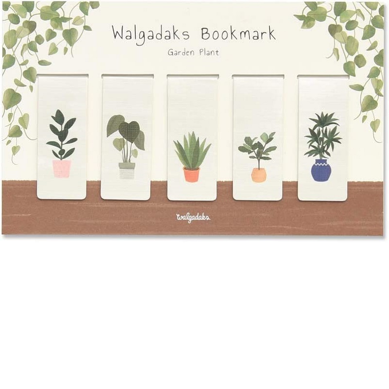 モノライク Garden plant Bookmarks 5個セット マグネットブックマーク