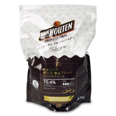 VANHOUTEN プロフェッショナル エキストラダークチョコレート 70.4%