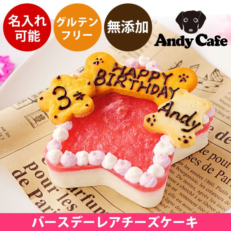 AndyCafe バースデー いちご レアチーズケーキ