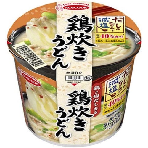 Ace cook（エースコック） だしの旨みで減塩 鶏炊きうどん