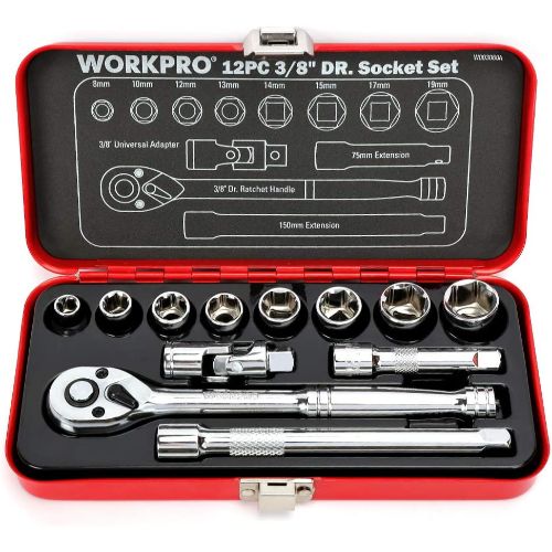 WORKPRO（ワークプロ） ソケットレンチセット 3/8インチ