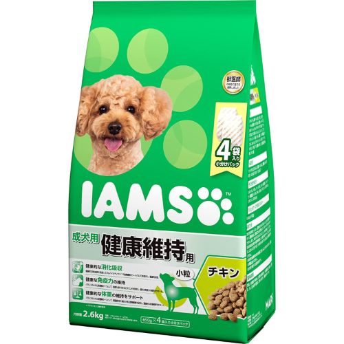 IAMS (アイムス) ドッグフード 成犬用 健康維持用 小粒 チキン 2.6kg